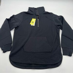 All in motion 1/2 zip small sweatshirt. Kangaroo pocket rounded hem. NWT